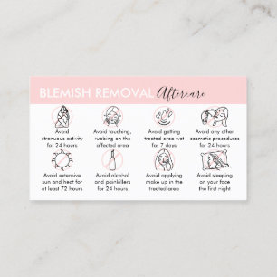 Blemish Removal aftercare Business Card
