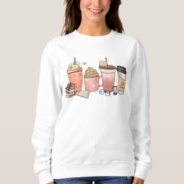 Blend of Literature and Latte Sweatshirt (Front)