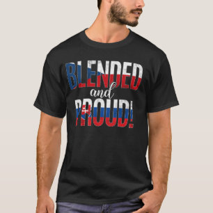 Blended And Proud Nationality Half Czech Half Slov T-Shirt