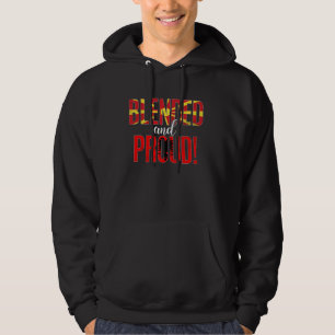 Blended And Proud Nationality Half Macedonian Half Hoodie