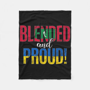 Blended And Proud Nationality Half Moldovan Half U Fleece Blanket