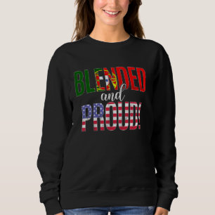 Blended And Proud Nationality Half Portuguese Half Sweatshirt