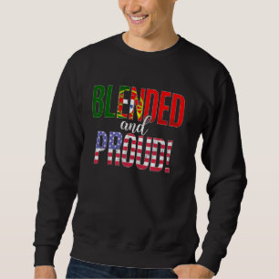 Blended And Proud Nationality Half Portuguese Half Sweatshirt