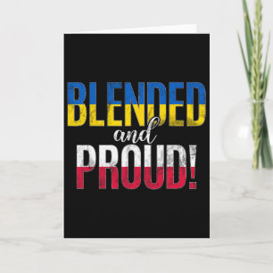 Blended And Proud Nationality Half Ukrainian Half Card