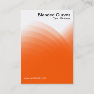 Blended Curves - Orange Business Card