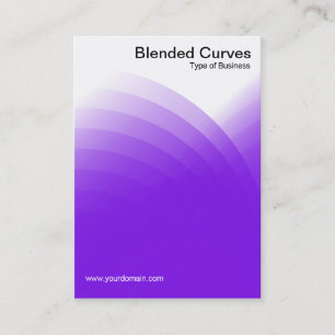 Blended Curves - Purple Business Card