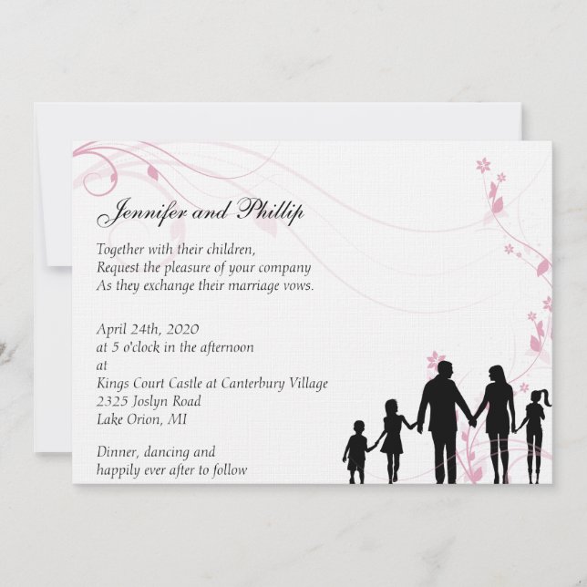 Blended Family Wedding Invitation (Front)