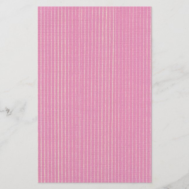 Blended Pink Stripes Background Stationery (Front)