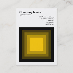 Blended Square - Black to Amber Business Card