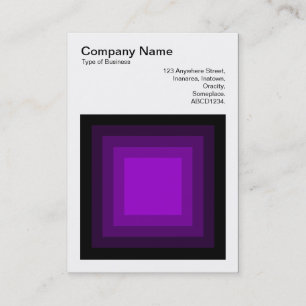 Blended Square - Black to Purple Business Card