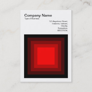 Blended Square - Black to Red Business Card