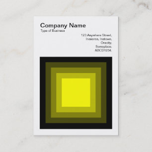 Blended Square - Black to Yellow Business Card