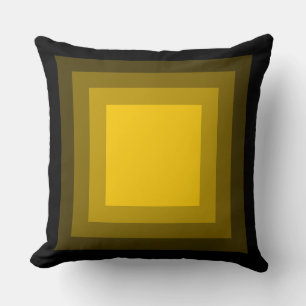 Blended Squares - Black to Amber Cushion