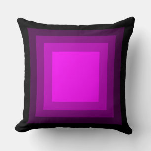 Blended Squares - Black to Magenta Cushion