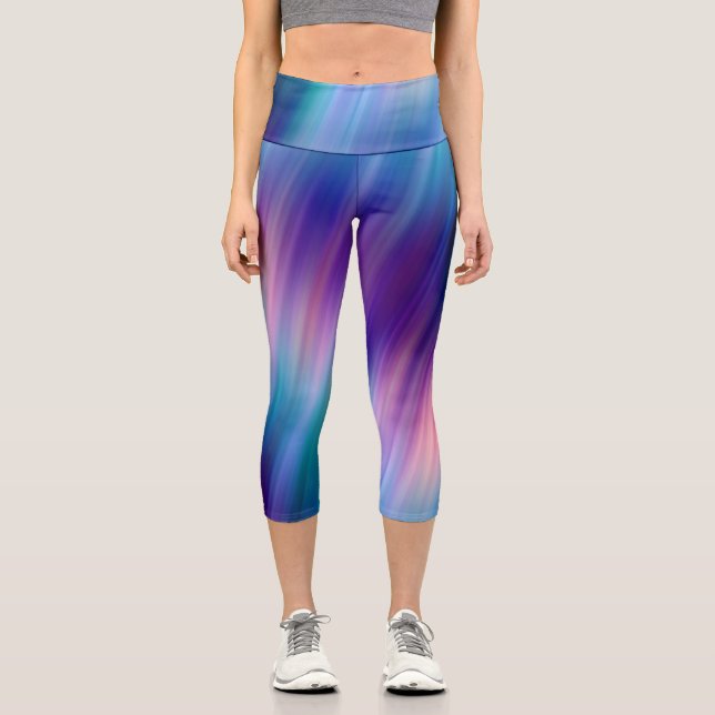 blended starlight jeweltone :  capri leggings (Front)