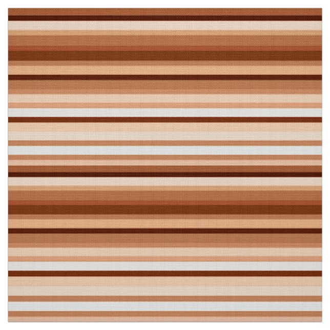 Blended Stripes, Brown, Tan and Cream      Fabric (Swatch)