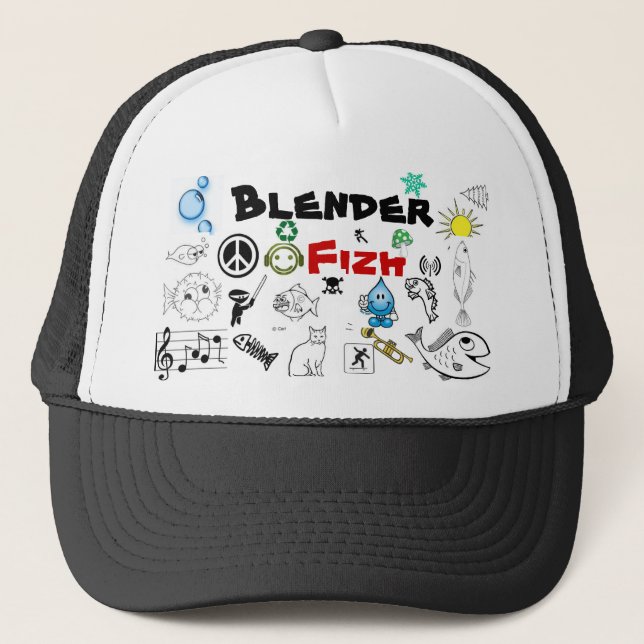Blender Fizh Hat (Front)