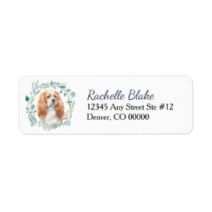 Blenheim Cavalier King Charles Spaniel  Label