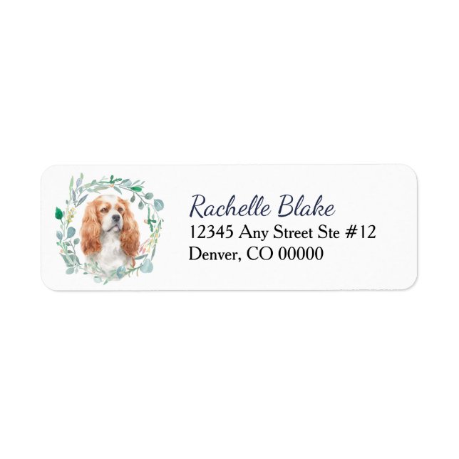 Blenheim Cavalier King Charles Spaniel  Label (Front)