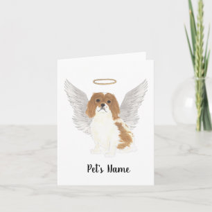 Blenheim Cavalier King Charles Spaniel Sympathy Card