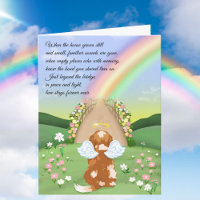 Blenheim Cavalier King Rainbow Bridge Sympathy 