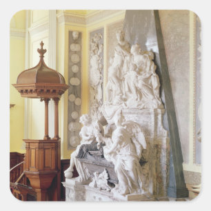 Blenheim Palace, the chapel, c.1705 Square Sticker