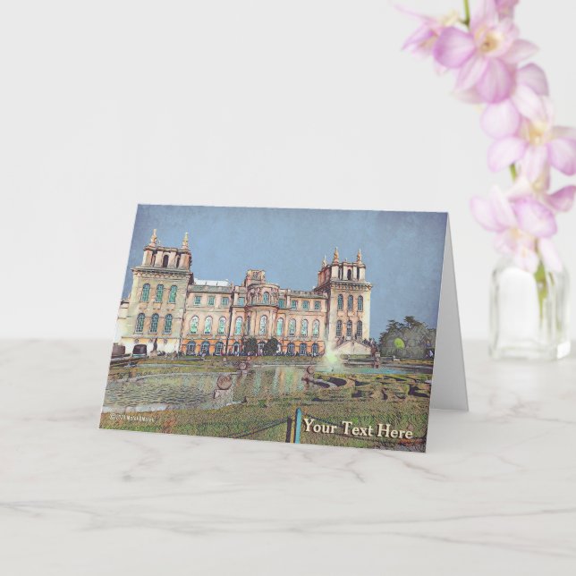 Blenheim Palace - Vintage Card (Orchid)