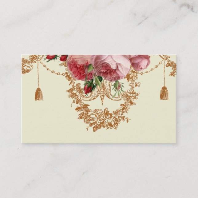 Blenheim Rose, ivory Business Card (Front)