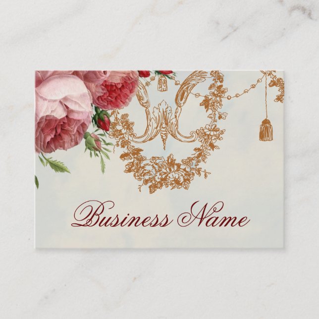 Blenheim Rose -Summer Sky Business Card (Front)
