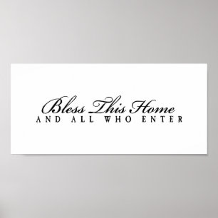 Bless all who enter poster