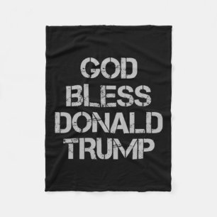 Bless Donald Trump T Shirt Fleece Blanket