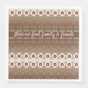 Bless Our Food Family And Friends Napkin