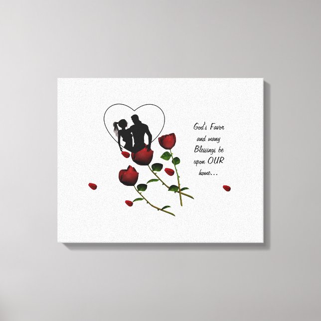 BLESS OUR HOME CANVAS PRINT (Front)