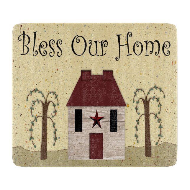 Bless Our Home Cutting Board (Front)