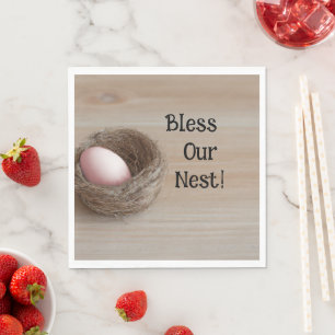 Bless Our Nest, Nesting Party Napkin