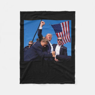 Bless President Trump2  Fleece Blanket