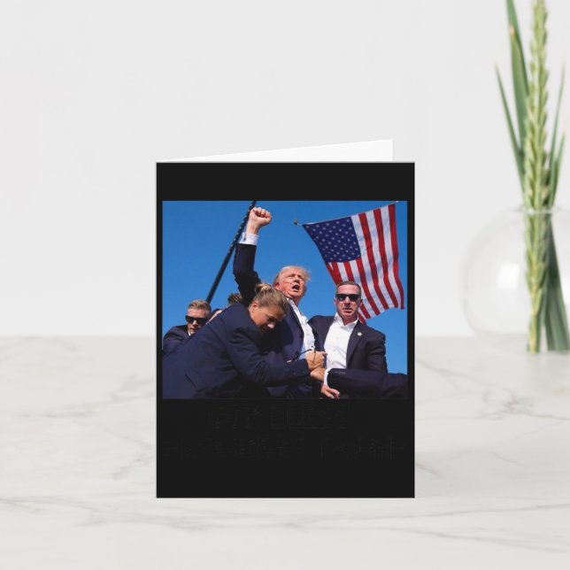 Bless President Trump  Card (Front)