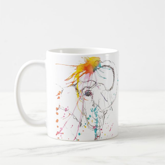 Bless the Elephants Coffee Mug (Left)