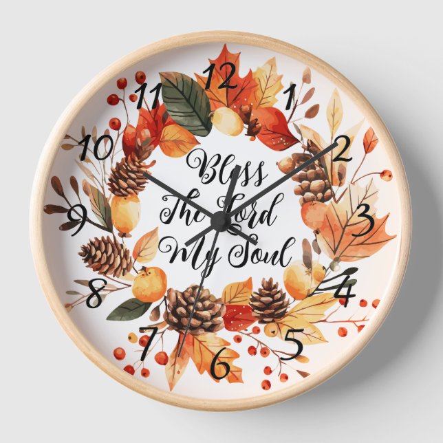 Bless The Lord  Clock (Front)