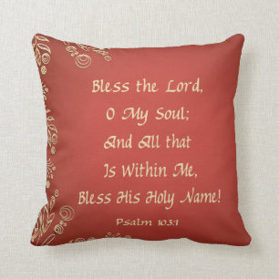 Bless the Lord Pillow