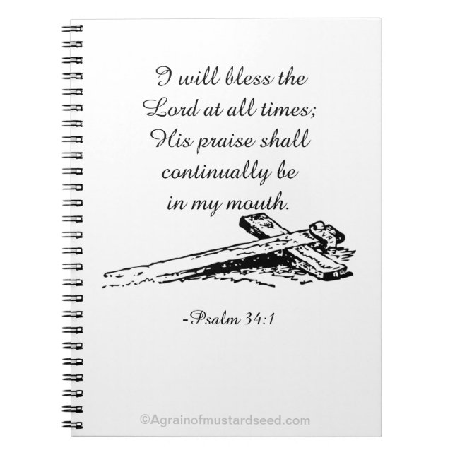 Bless The Lord Spiral Notebook (Front)