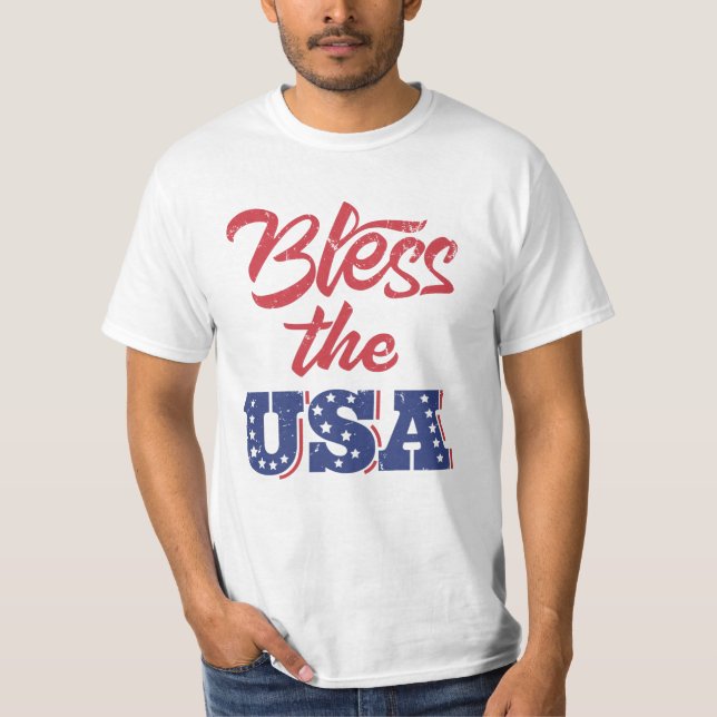 Bless The Usa Shirt, Sweatshirt, Hoodie T-Shirt (Front)