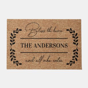 Bless This Home And All Who Enter Personalised Doormat