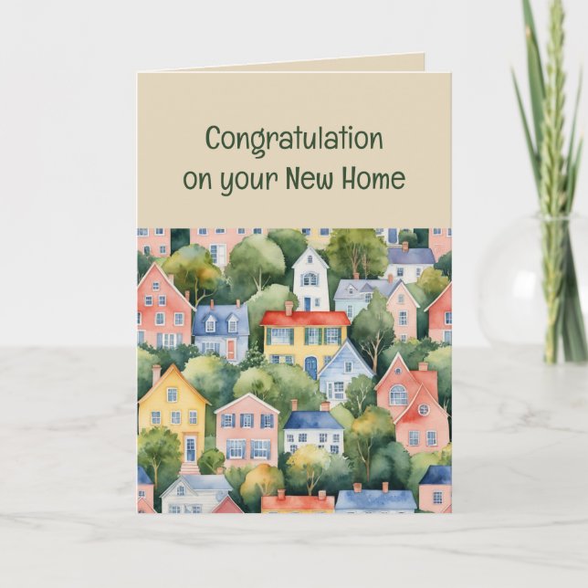 Bless this Home Congratulations on New Home Card (Front)