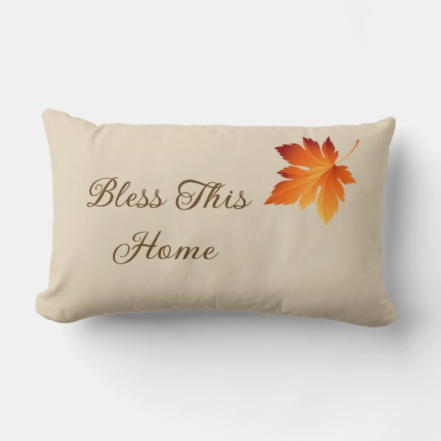Bless This Home Throw Pillow (Front)