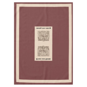 Bless This House w/ text & image template 60" x 84 Tablecloth