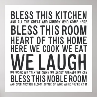 Bless this Kitchen MA012 Poster