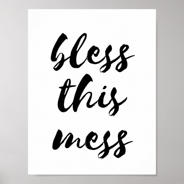 Bless this mess poster (Front)