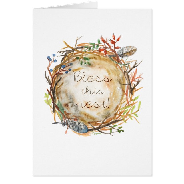 Bless This Nest Card (Front)