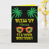 Bless Up Jamaican Happy Birthday